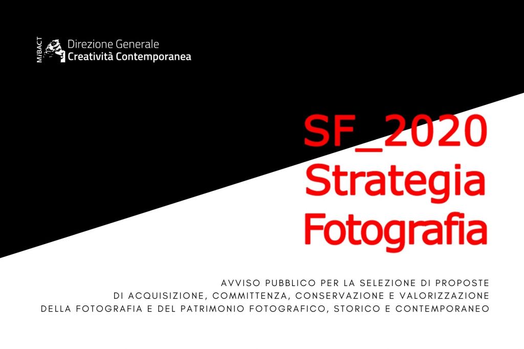 Immagine grafica per l'avviso pubblico "Strategia Fotografia 2020"
