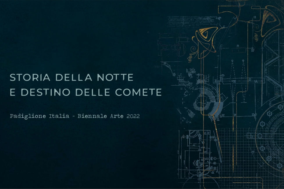 Layout grafico del Padiglione Italia alla Biennale Arte 2022