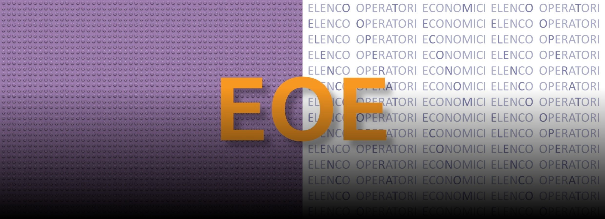 Slider con immagine grafica per Elenco Operatori Economici