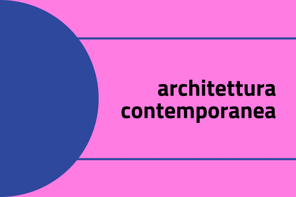 Layout grafico per la sezione "Architettura contemporanea"